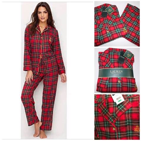 Lauren Ralph Lauren Intimates And Sleepwear Lauren Ralph Lauren Red Plaid Pajama Set Poshmark