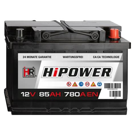 Hr Hipower Autobatterie V Ah Batterie De