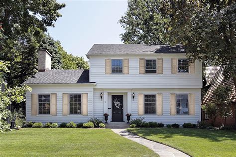 White Brick Grey Shutters The Perfect Combination For A Timeless