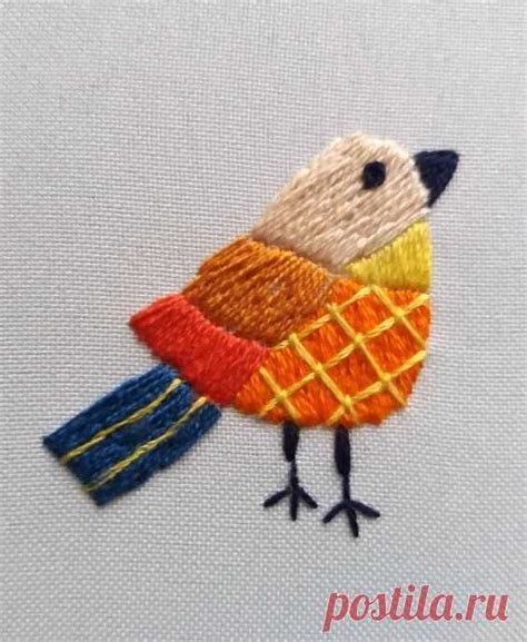 вышивка гладью | Animal embroidery designs, Hand embroidery projects ...