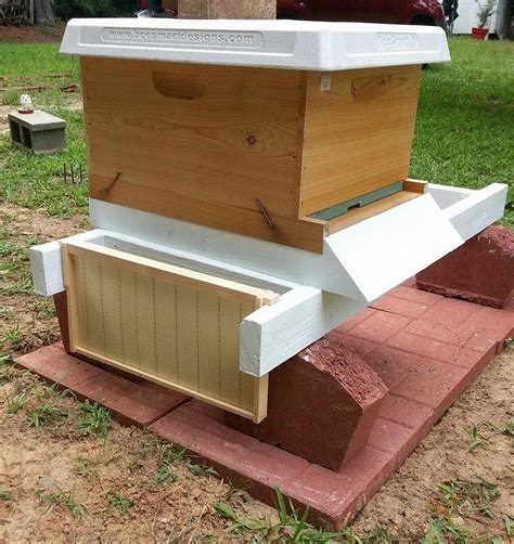 My New Hive Base Made To Hold Frames Backyard Bee Bee Keeping