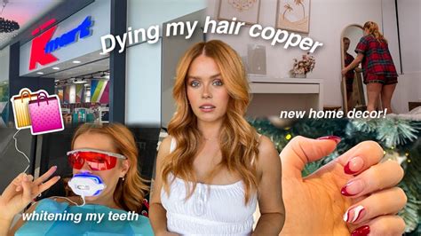 Vlog Dying My Hair Copper Whitening My Teeth Kmart Home Haul