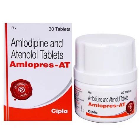 Amlopres AT Amlodipine Atenolol Tablet 30 Tablets Prescription At Rs