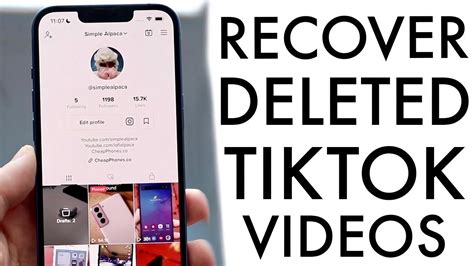 How To Recover Deleted TikTok Videos 2022 YouTube