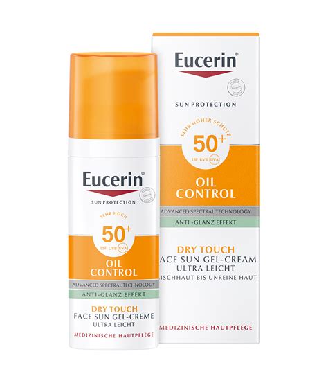 Eucerin солнцезащитный гель-крем для проблемной кожи лица SPF 50 ...