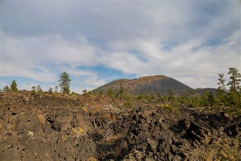 Special Lava Landscape of Lava Flow in Sunset Crater Volcano Stock ...