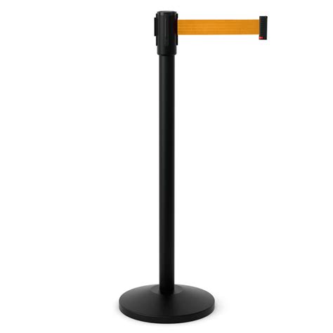 Стойка с вытяжной лентой ArtBarrier Econom Black (лента 3 метра ...