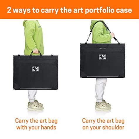 Professional Art Portfolio Bag with Detachable Shoulder Straps, Poster ...