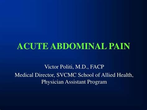 Ppt Acute Abdominal Pain Powerpoint Presentation Free Download Id 1191542