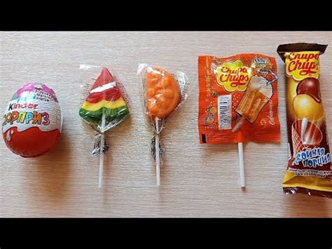 Unpacking Sweet Lollipop Kinder Surprise Chupa Chups Asmr Youtube