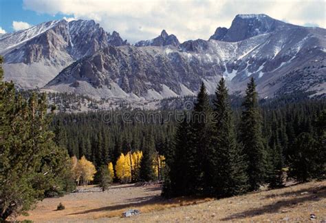 Jeff Davis And Wheeler Peaks In The Snake Range Great Basin National