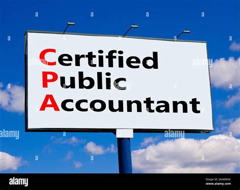 Cpa Certified Public Accountant Symbol Concept Words Cpa Certified