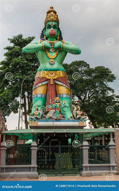 Statue Of Hanuman At Hanuman Temple At Batu Caves Selangor Kuala