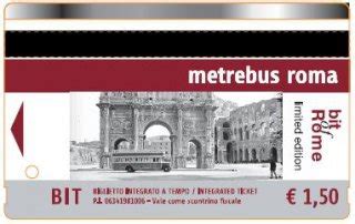 Atac Bit Of Rome 4 Biglietti Da Collezione In Edizione Limitata