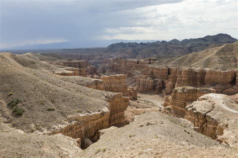 Charyn Canyon In Almaty Region Of Kazakhstan Stock Image Image Of