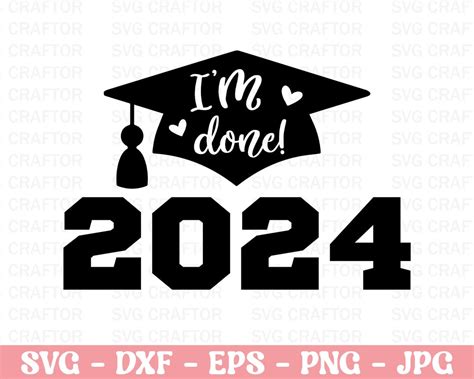 He Terminado Svg Graduaci N Svg Clase De Svg Etsy Espa A