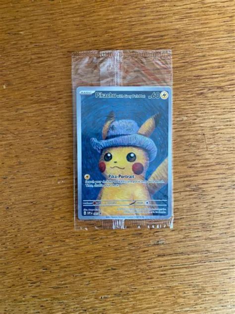 Pokemon X Van Gogh Museum Pikachu With Grey Felt Hat Promo Card