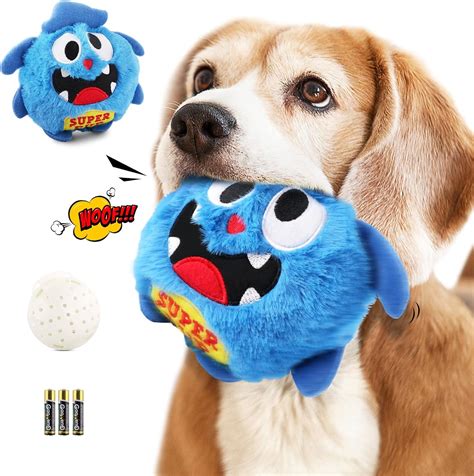 Petbobi Jouet Interactif Pour Chien En Peluche Monster Giggle Ball