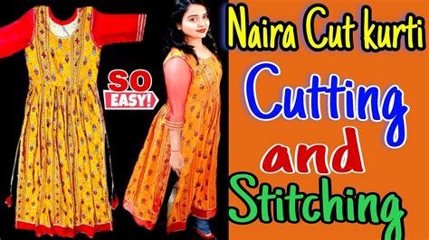 Naira Style kurti Stitching Frock Cutting And Stitching चक वल फरक