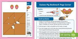 FREE Paper Guinea Pig Craft Template Activity Twinkl Resources