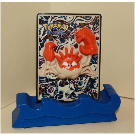 Burger King Pokemon Power Cards Kingler Power Card With Stand On