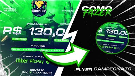 Como Fazer Flyer Banner De Campeonato Diário Fox Design Youtube