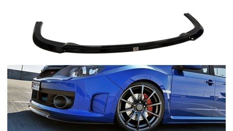 Front Splitter V1 Subaru Impreza Wrx Sti 2009 2011 Gloss Black Spoilering Spoilering Maxton