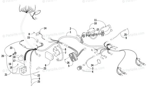 Arctic Cat ATV 2002 OEM Parts Diagram For Wiring Harness Assembly