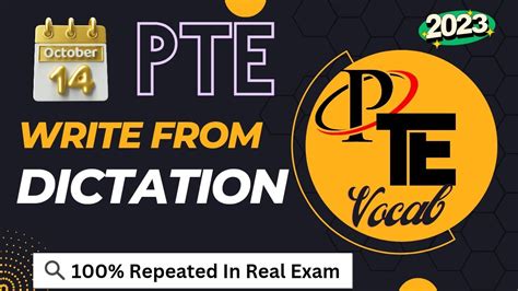 Pte Write From Dictation October Most Repeated Youtube