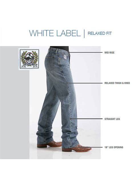 Cinch Jeans Mens Relaxed Fit White Label Dark Stonewash Jean