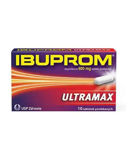 Ibuprom Ultramax 600mg 10 tabletek powlekanych ᐈ Cena Opinie