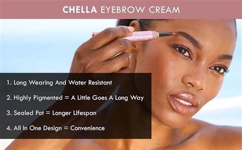 Chella Eyebrow Cream Tantalizing Taupe Vegan Cruelty Free Paraben Free Gluten