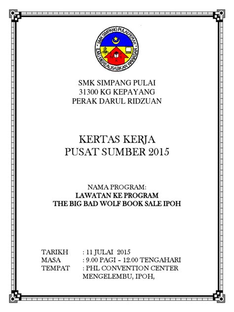 Cover Kertas Kerja Pdf