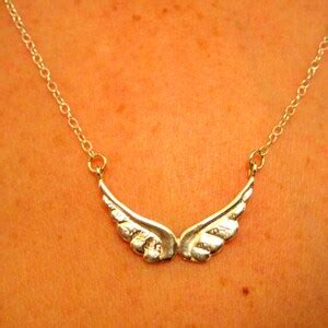 Angel Wing Necklace / Silver Angel Wing Necklace / Angel Wing / Silver Angel Wing - Etsy