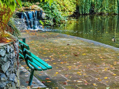 Lake In The Public Beacon Hill Park Victoria Bc Canada Stock Photo