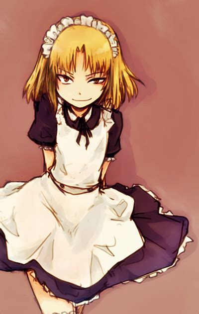 Safebooru Alternate Costume Apron Blonde Hair Crossdressinging