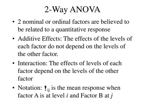 Ppt 1 Way Analysis Of Variance Powerpoint Presentation Free Download Id 9730249