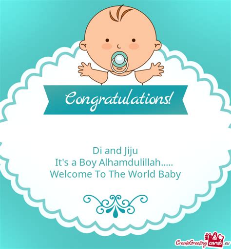 Welcome To The World Baby - Free cards