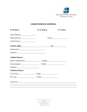 Fillable Online BC Cardiac Catheterization Referral Form Fax Email