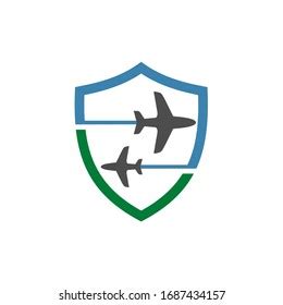 Safety Air Travel Logo Design Stock Vector Royalty Free