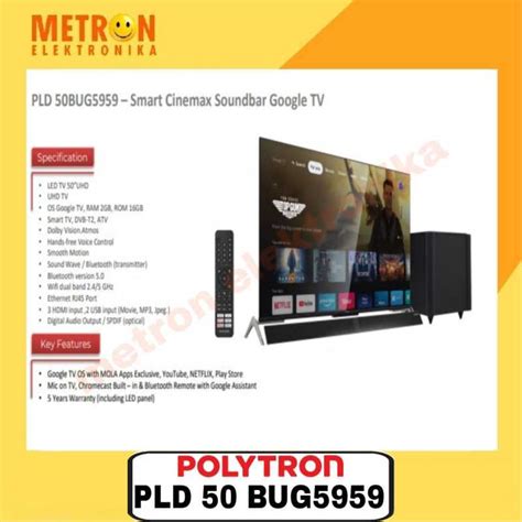 Jual Polytron Pld Bug Swf Google Tv Smart Cinemax