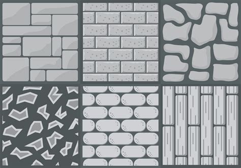 Collection Of Stone Path Styles In Vector 102816 Vector Art At Vecteezy