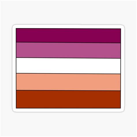 Lesbian Flag Sticker By Charloottttee Redbubble