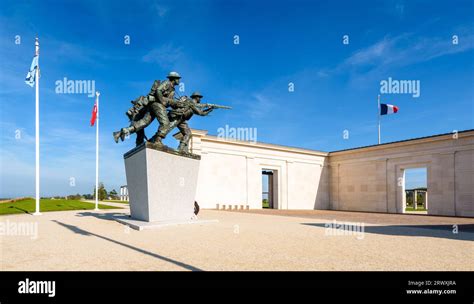 The D Day Sculpture In The British Normandy Memorial In Ver Sur Mer