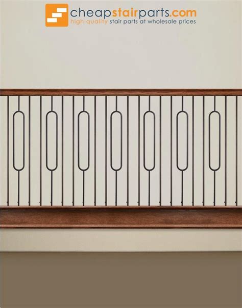 Single Oval Hollow Iron Baluster Aalto Series Square