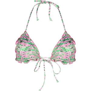 MC2 Saint Barth Top Bikini Con Stampa Paisley Rosa Stileo It