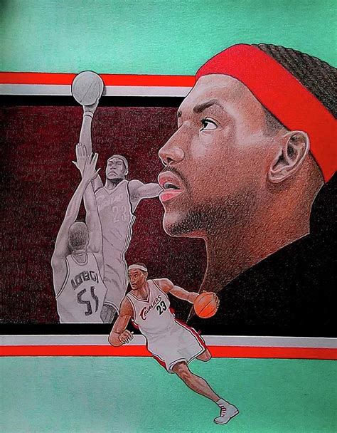 Lebron James Drawing By Jay Thomas Ii Fine Art America