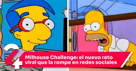 Milhouse Challenge El Nuevo Reto Viral Que La Rompe En Redes Sociales