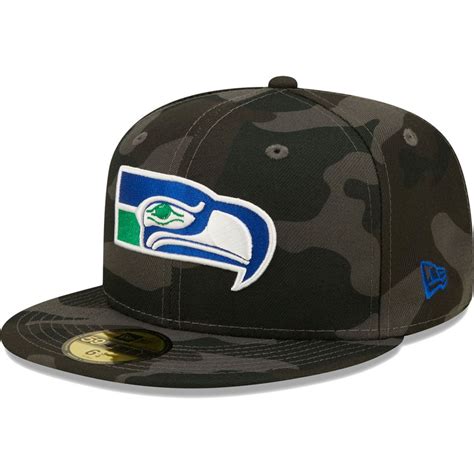 New Era Seahawks Throwback Logo 59FIFTY Fitted Hat - Men's | Mall of ...