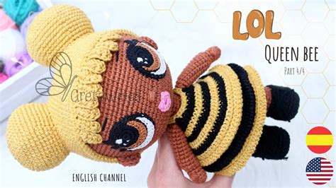 LOL Queen Bee Amigurumis Tutorial Part 4 4 With Subtitles In